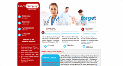 Desktop Screenshot of cancersurgerywebsite.com